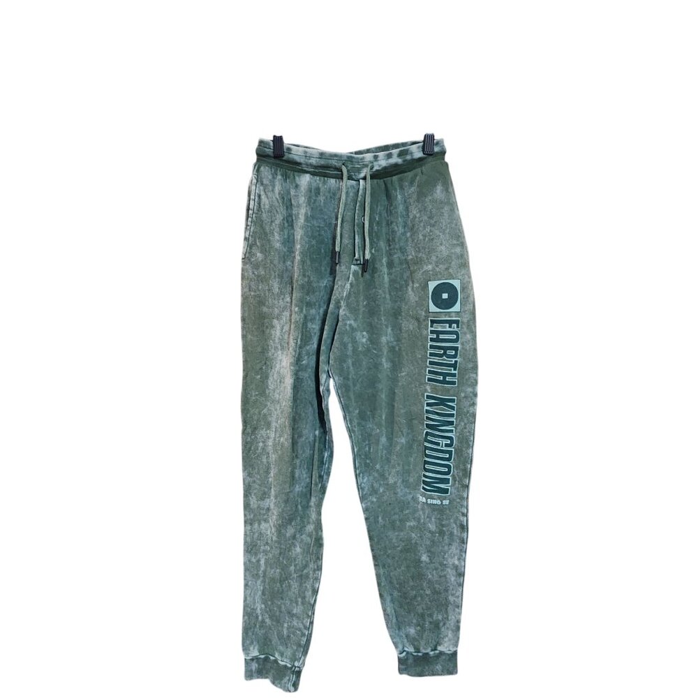Avatar Forth Kingdom Green Velour Jogger Pants Womens M Elastic Waistband & Draw